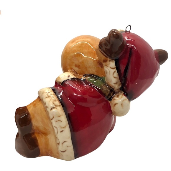 Adorable Vintage Ceramic Christmas Reindeer Ornaments/Figurines - Picture 8 of 8